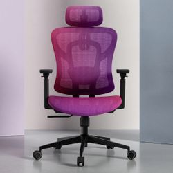 Logicfox Ergonomic Mesh Office Chair Purple