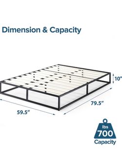 Zinus Joseph 10 Inch Metal Platforma Bed Frame/Mattress