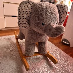 Plush rocking elephant