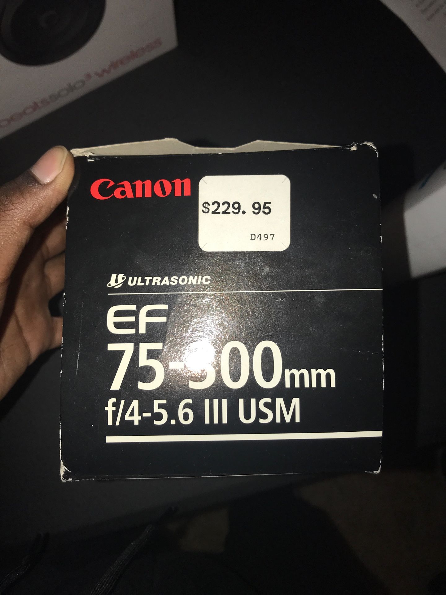 Canon EF camera lens