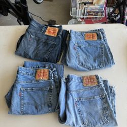 Lot Of 4 Pairs Of Vintage Levi’s (1 Short, 3 Pants)