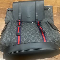 Gucci GG Black Backpack, Like New, Used Twice