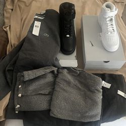 Lacoste Sweatshirts 2 Polo Sweatpants 2 AF’s Package Deal