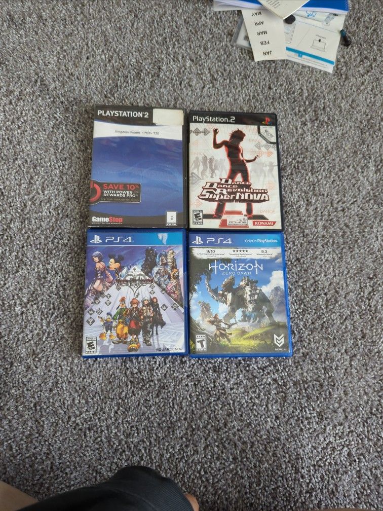 Four PlayStation Games
