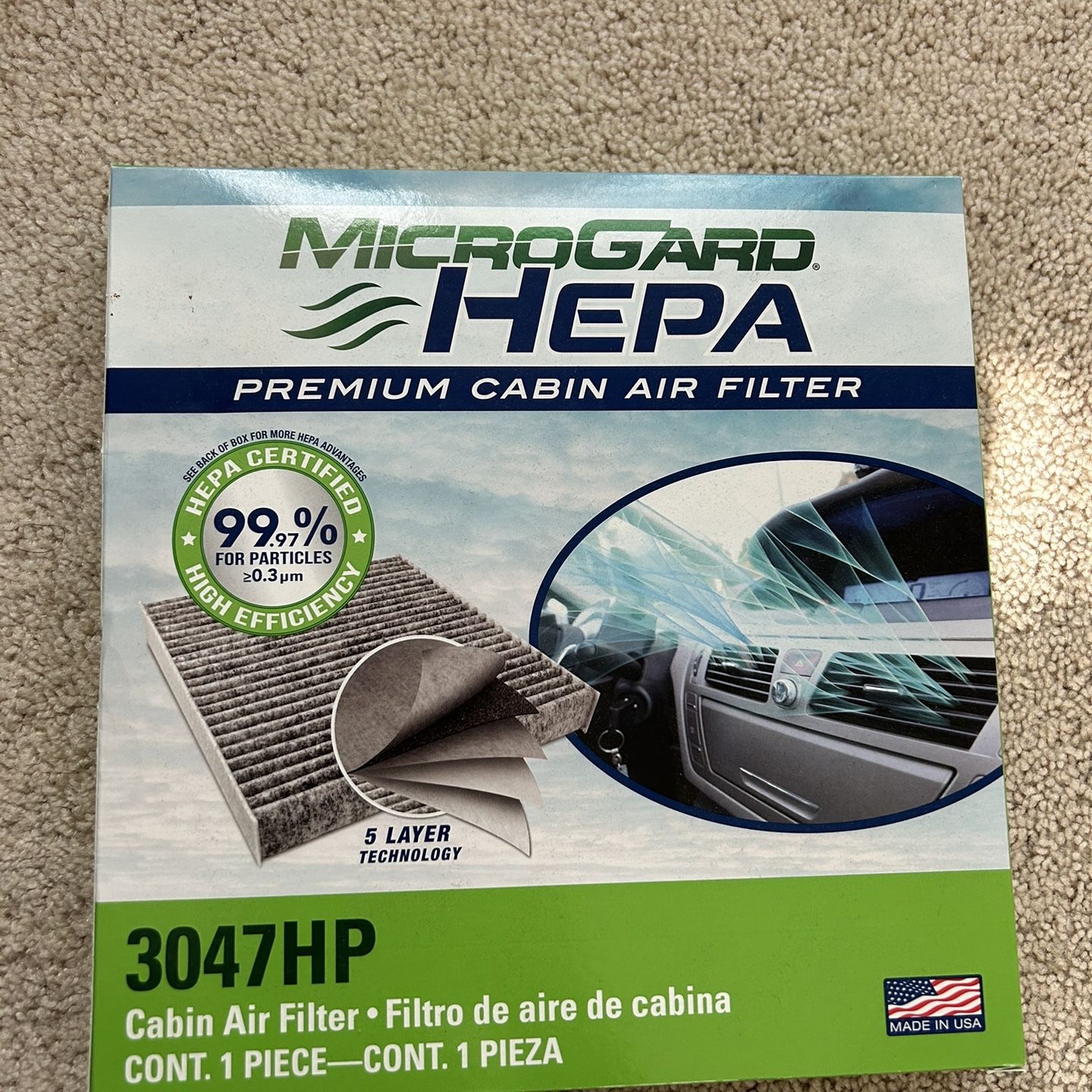 Microgard 3047HP Premium Cabin Air Filter for Sale in San Diego