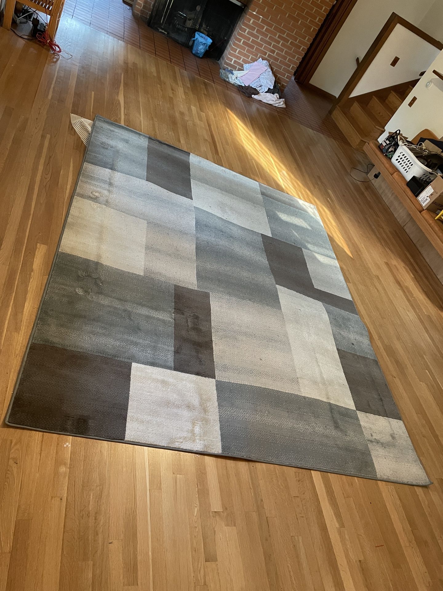 Rug 8 feet (ft) x 10 feet (ft) Multicolor Patchwork Carpet Rug (pickup only)