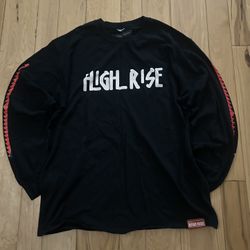 Unisex 'RISE' Black Long Sleeve T-Shirt