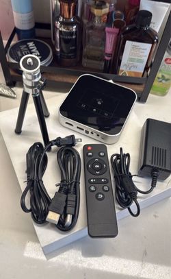 Mini Projector with Remote and Accessories