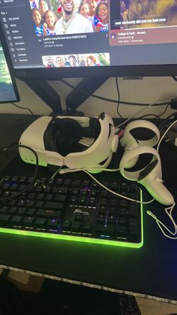 Oculus quest 2 with accessories and quest link cable