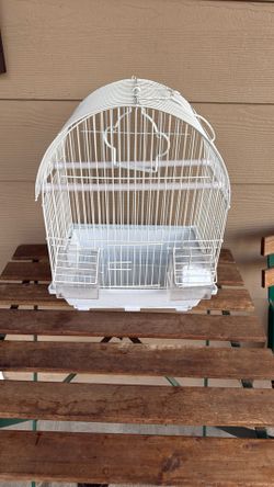 Small White Bird Cage