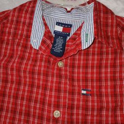 Short Sleeve Collared  Shirt For Kid