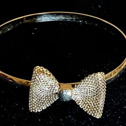 Bracelet-Vintage-gold plated mesh bow