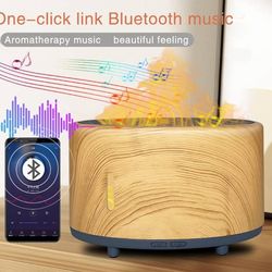 Aroma Diffuser With LED Flame And Bluetooth Speaker, New