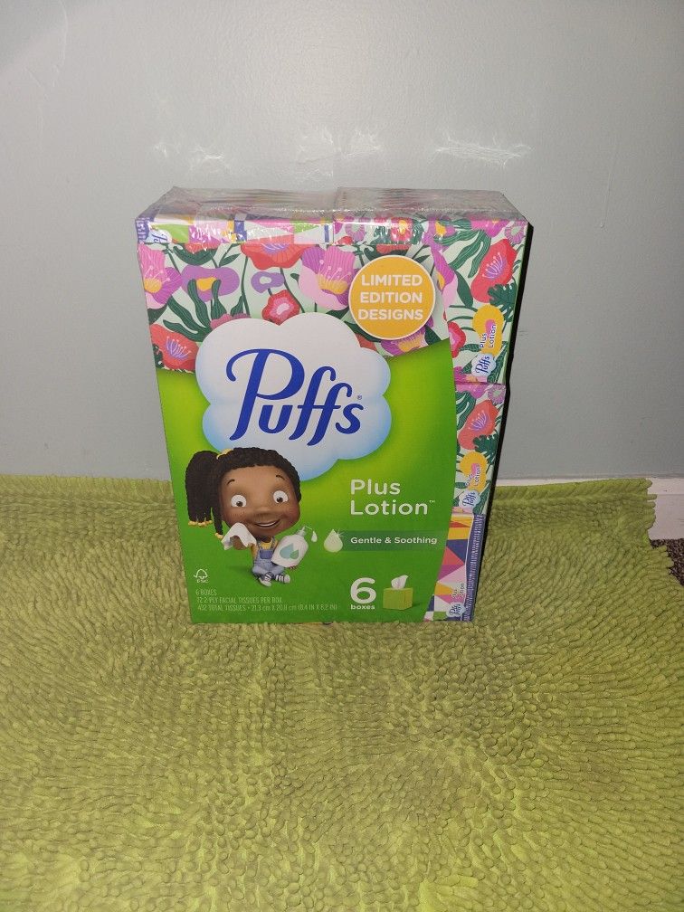 Pack 6 Boxes Tissues Gentle & Soothing