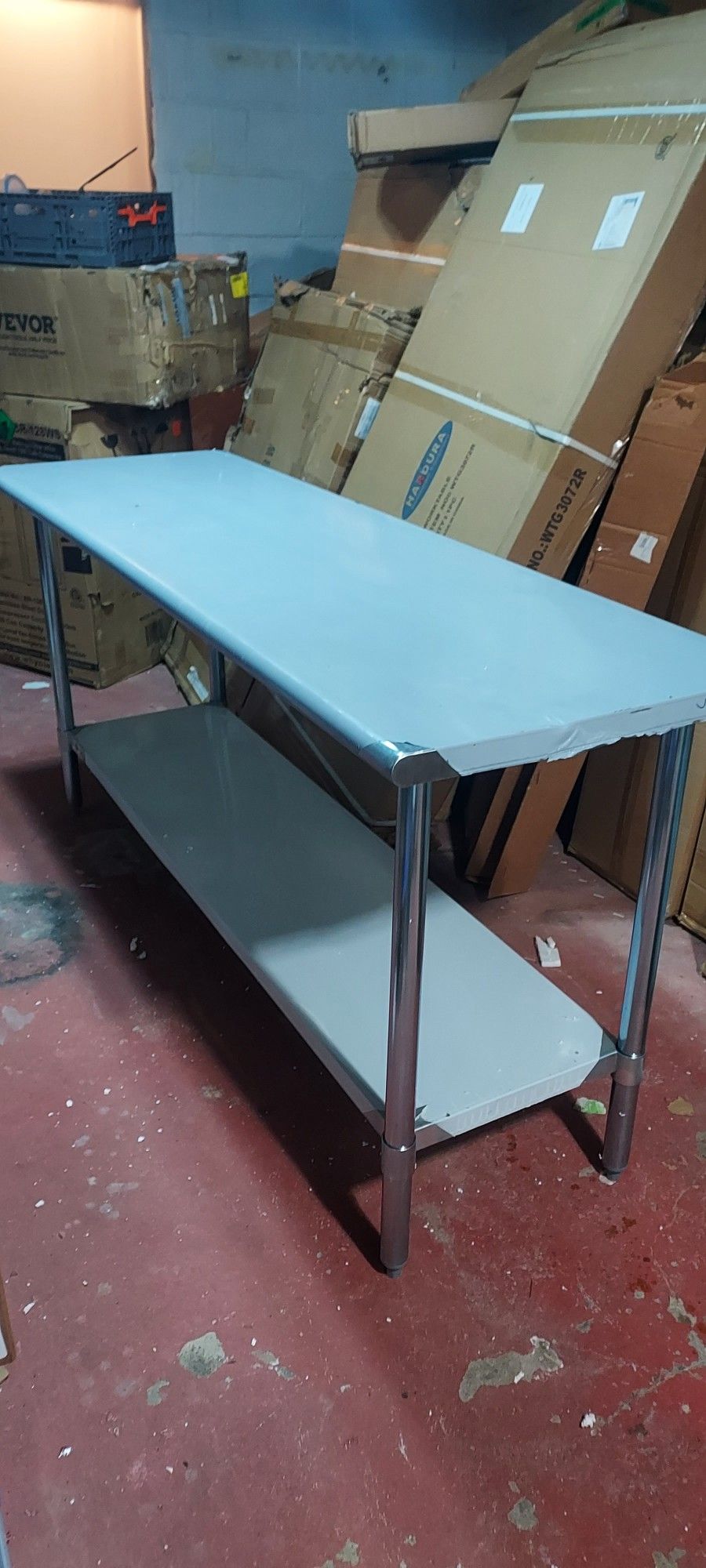 6ft Stainless Steel Prep Table