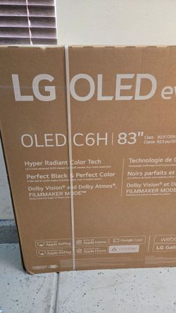 New 83 Inch LG Oled LG C6H Tandem Smart TV 4K UHD with 165 Hz refresh rate. Brand new factory sealed