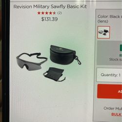 Revision Sawfly Military Issued Eye Protection Regular Size