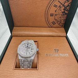 Iced Out VVS Moissanite Watch