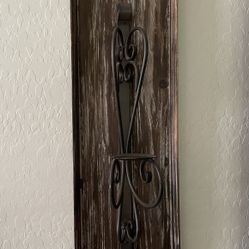 Wood/Metal Hanging Candle Holder