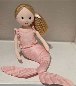 Jellycat London Shellbelle Millie The Pink Mermaid Plush Doll