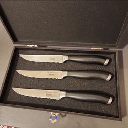 Princess house 3 knifes with box