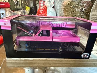Diecast 1979 Scottsdale Pickup Truck Sport Pink