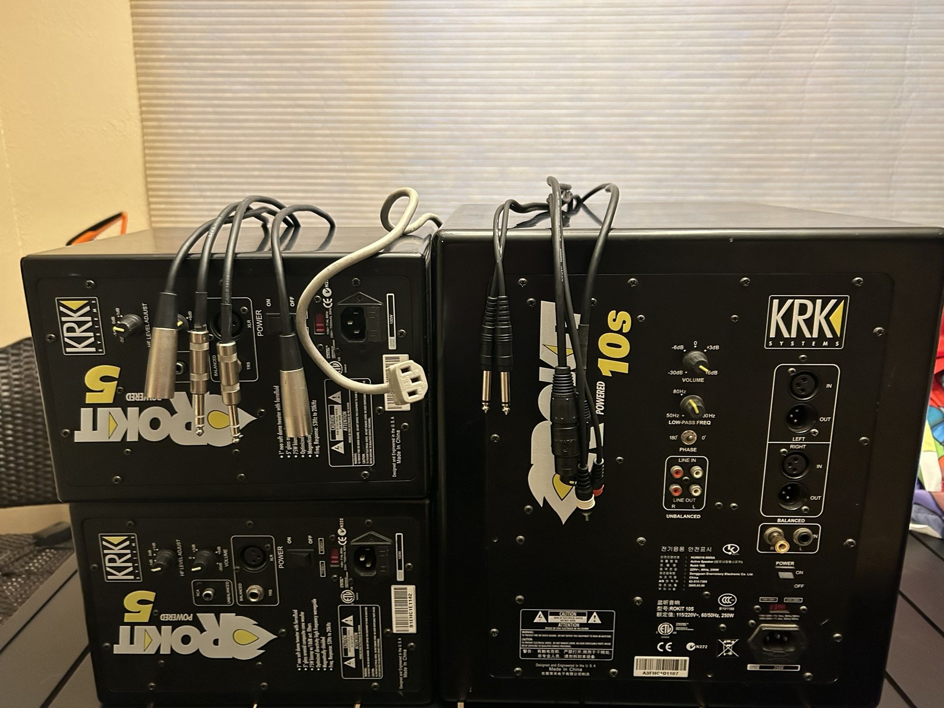 Krk Speakers Rokit 5’s Nd 10’s
