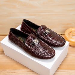 Versace Men’s Leather Shoes With Box New 