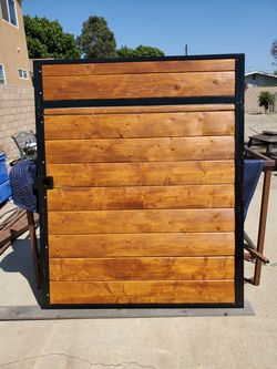 GATES FENCE METAL WOOD
