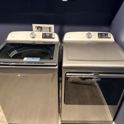Maytag HE Washer/Dryer Set, Metallic Slate