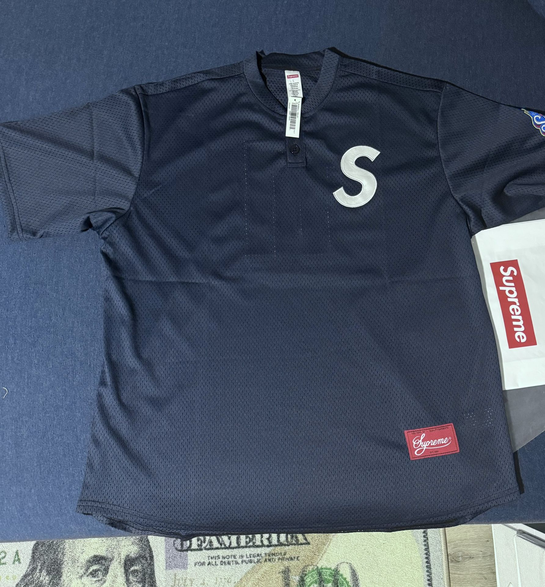 Supreme S Logo Baseball Henley L