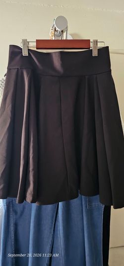 Black Pleated Mini Skirt