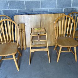 Solid Oak Dinette Set