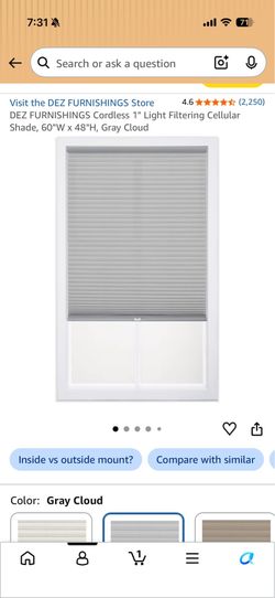 Brand new cordless window blinds