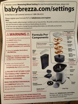 Measuring Wheel Baby Brezza Formula Maker Manual Baby Brezza - Main Image