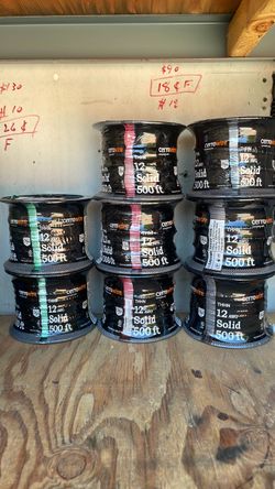 WIRE#12  THHN  500 FT  SOLID $90 EACH ONE
