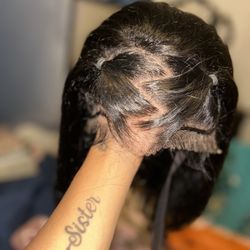 14 Inch Black Glueless Bob Wig 