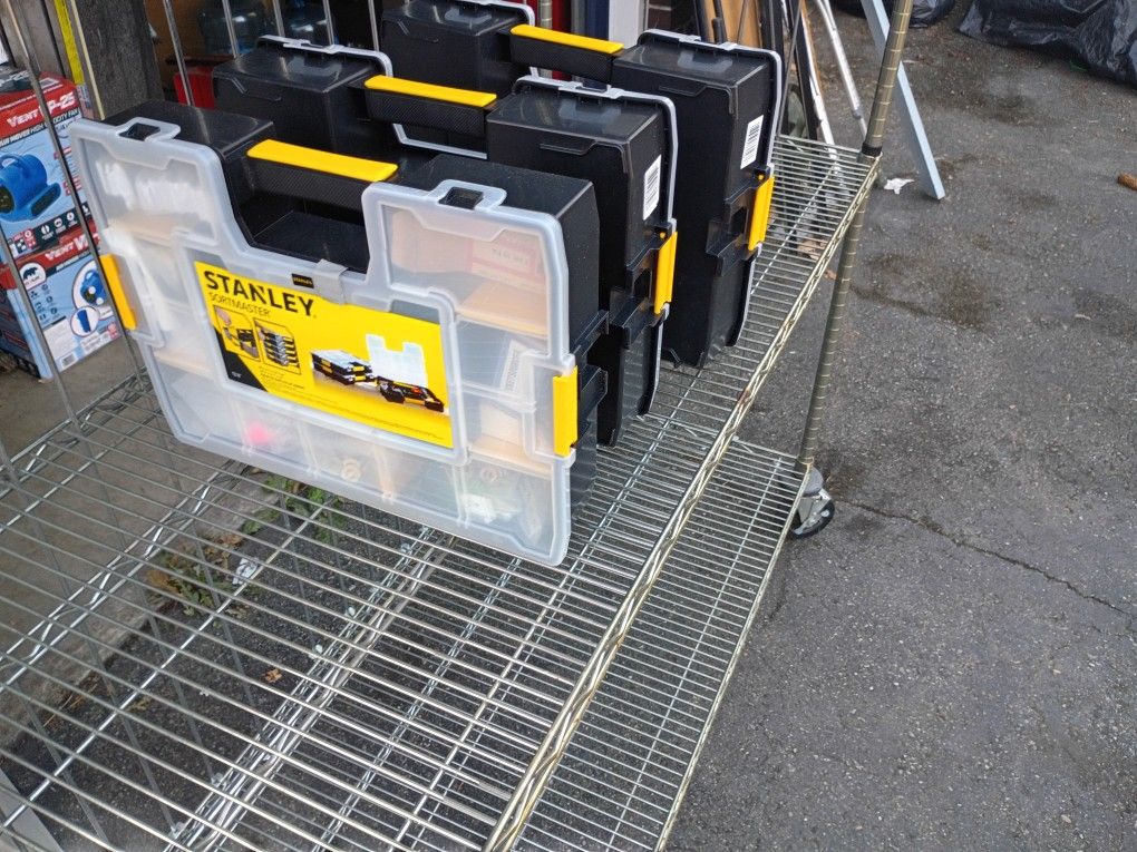 Packing Cases With Lots Of Hardware Screws,Washers, Drill bits