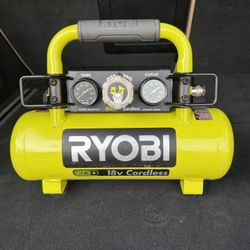 RYOBI 18V  1 GALLON AIR COMPRESSOR CORDLESS.  TOOL ONLY.         HABLO ESPAÑOL 