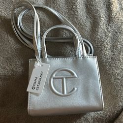 Telfar Bag, Silver 