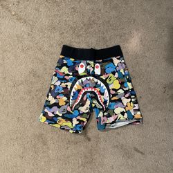 Bape multi color shorts
