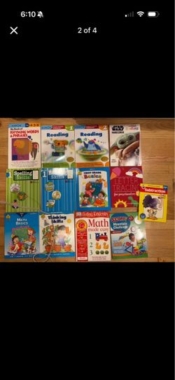 Kumon and other workbooks, grade 1 & 2