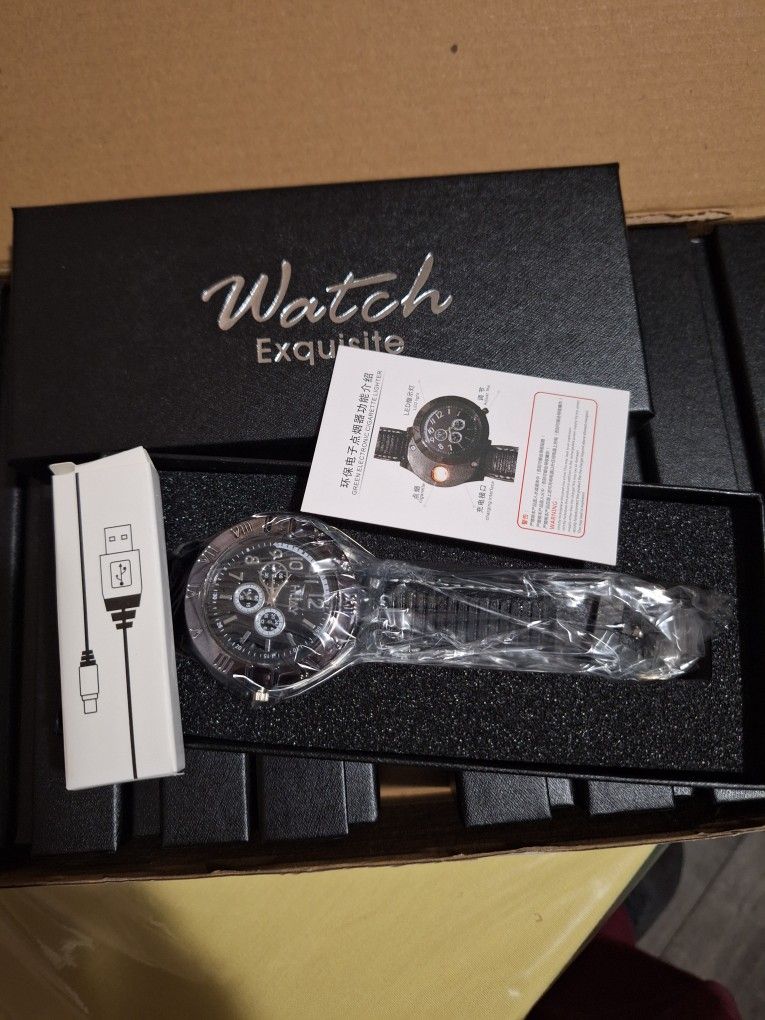 Watch With Lighter. New. $10.