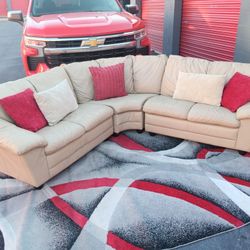 Leather Sectional Couch