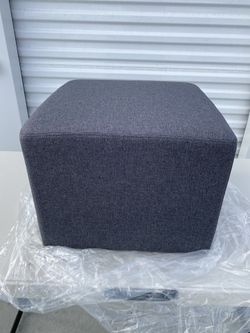 Adeco Simple British Style Cube Footstool