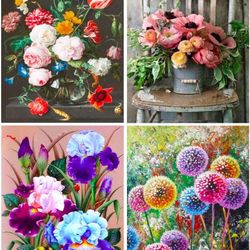 4 Pack Small Diamond Painting Kits 5D DIY 