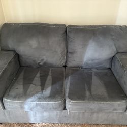 Gray/Blue Couch