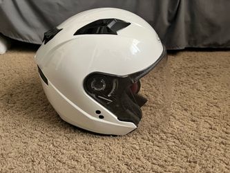 Gmax white motorcycle helmet