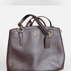 Coach minetta crossbody leather top handle bag 