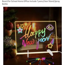 Acrylic Dry Erase Board With Led